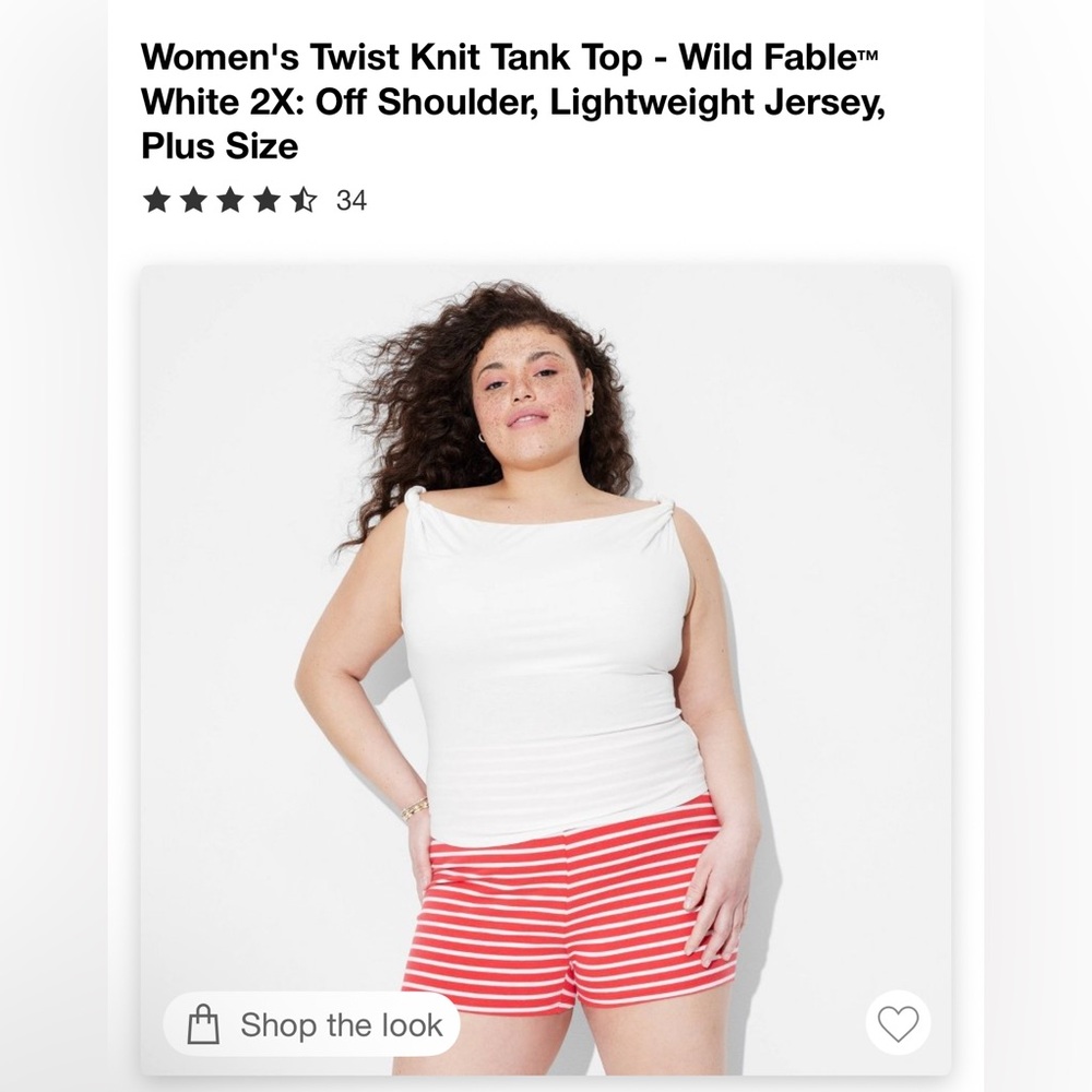 Wild Fable Twist Knit Tank Top
